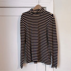 Lands end striped Turtleneck